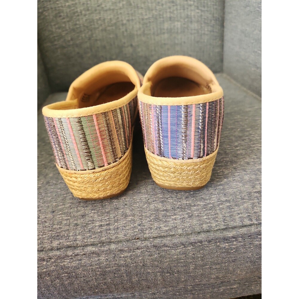 Dansko Jute Pro Fabric Striped Slip-on Clog Shoes Size 37 US 6.5 - Picture 4 of 7